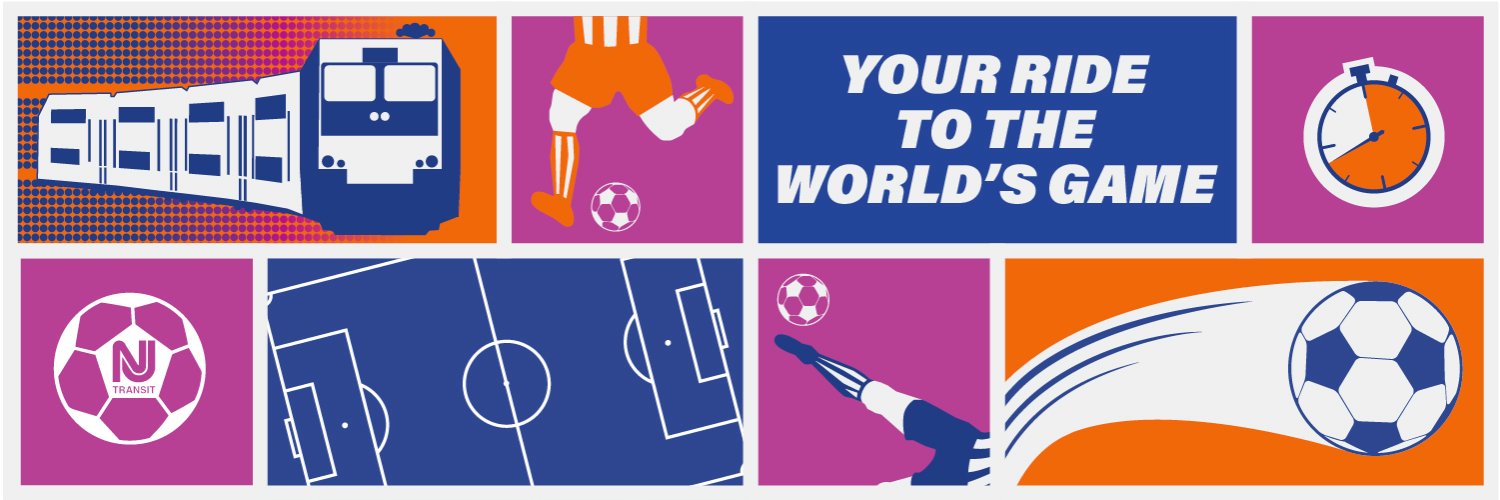 NJ TRANSIT World Cup banner