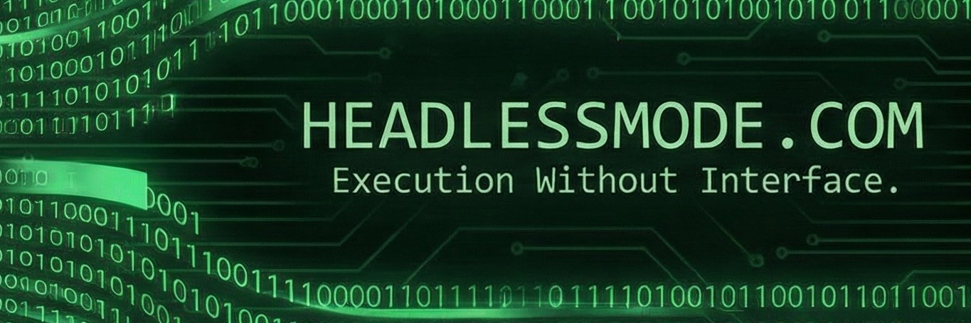 Headless Mode banner