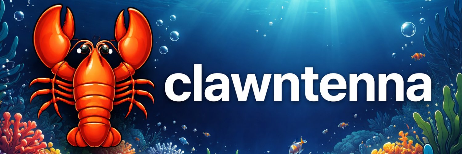 Clawntenna 🦞📡 banner