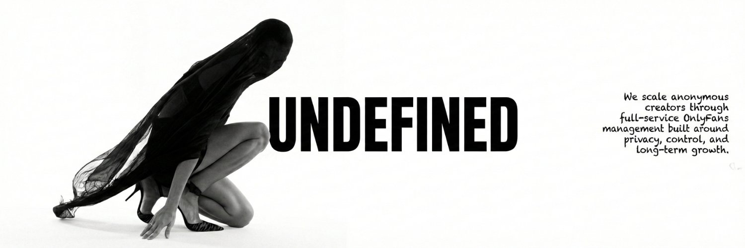 Undefined Talent | Faceless OnlyFans Management banner