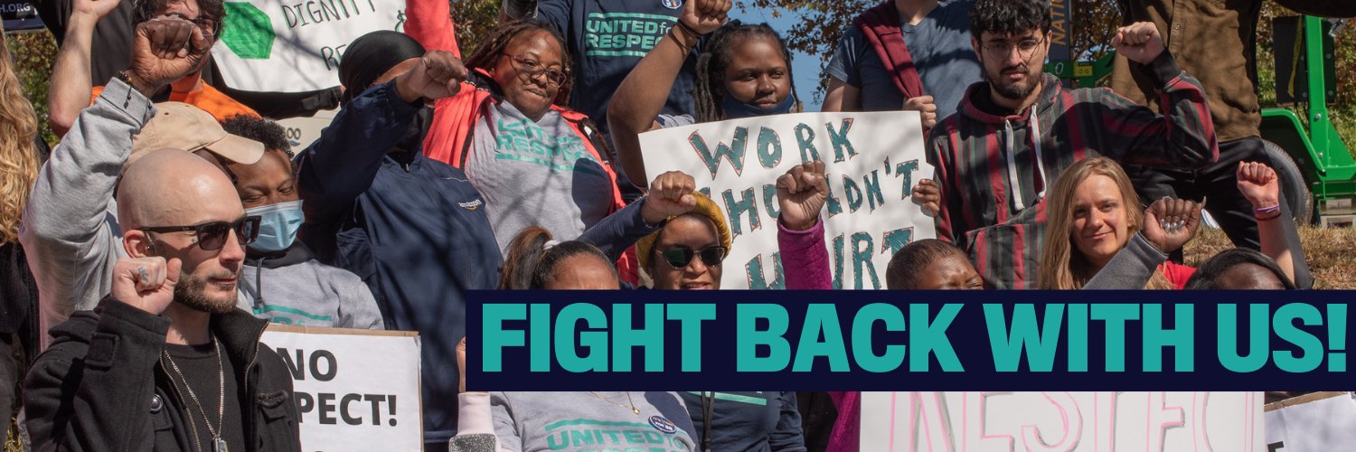 United for Respect banner