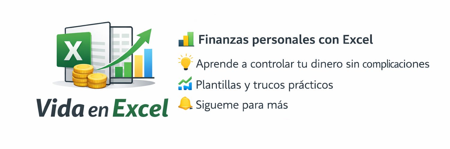 Vida en Excel | Excel y dinero banner