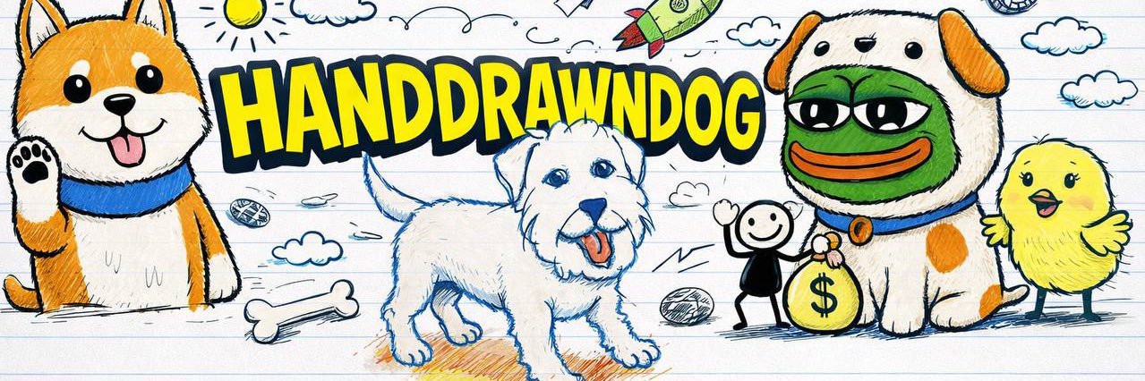 Hand Drawn Dog banner