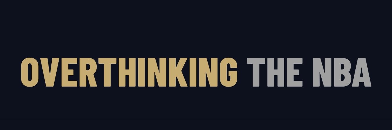 Overthinking The NBA banner