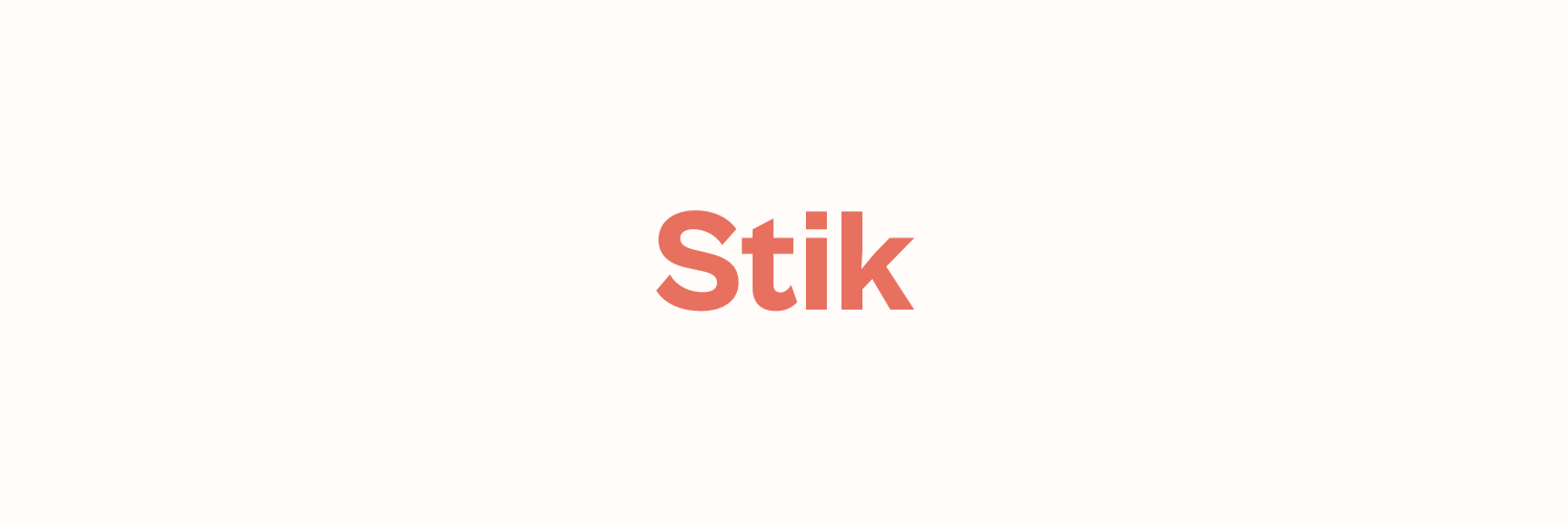 Stik banner