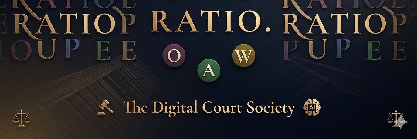 RATIO. The Digital Court Society banner