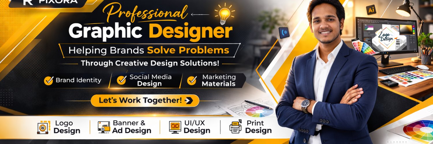 Graphic Designer । Branding & Social Media Design। banner