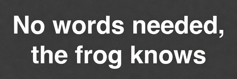 the frog user banner