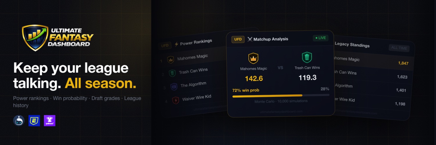 Ultimate Fantasy Dashboard banner