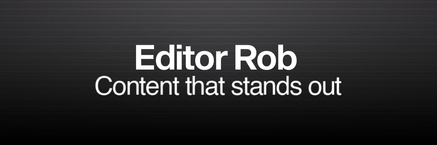 Editor Rob banner