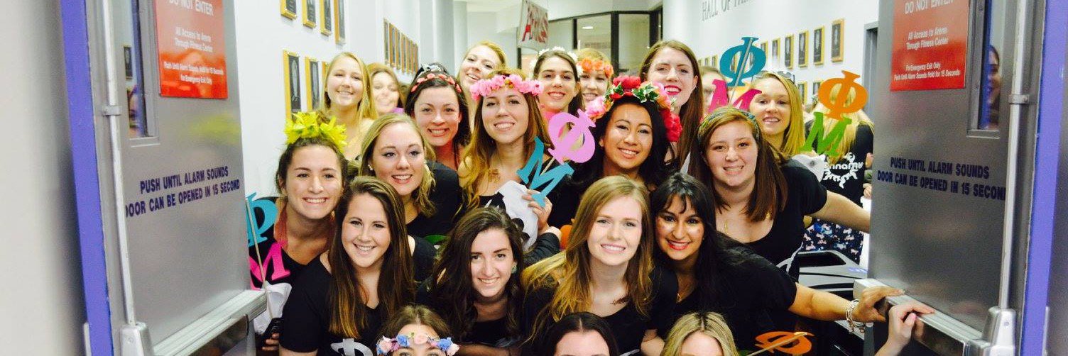 Phi Mu at AU banner