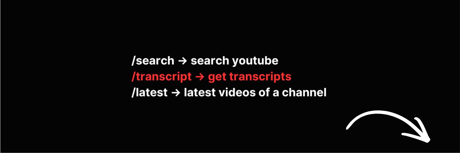 TranscriptAPI banner