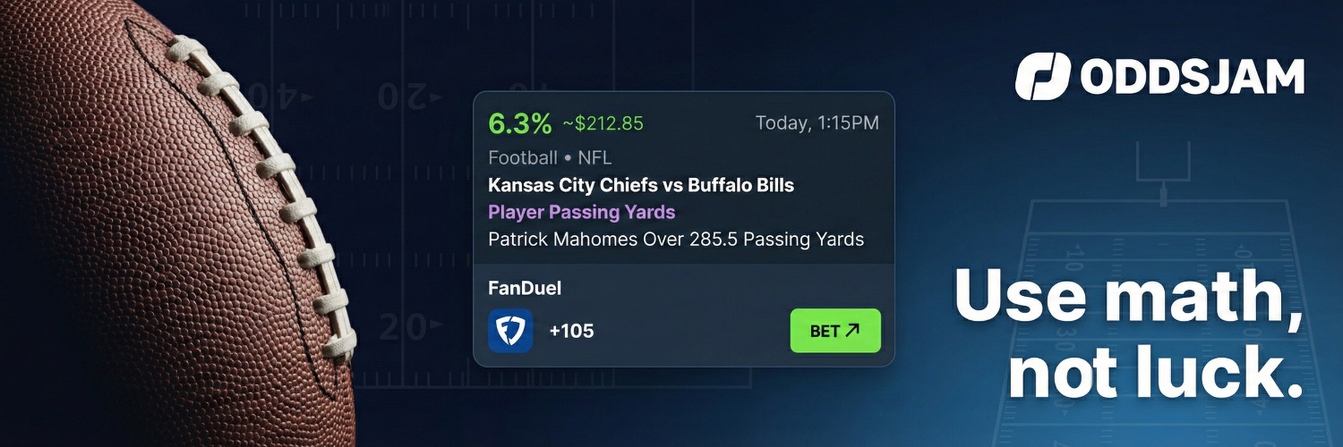 OddsJam Football banner