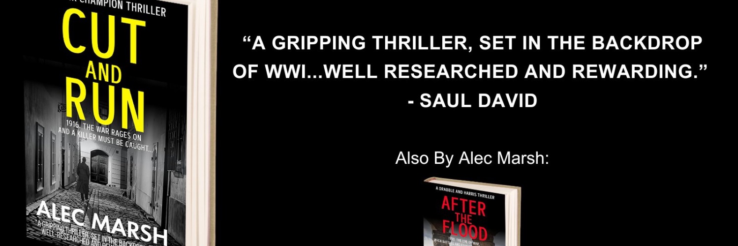 Alec Marsh, author and journalist's banner