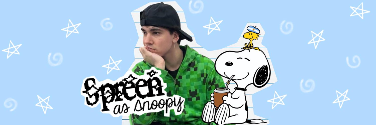 SPREEN AS SNOOPY banner