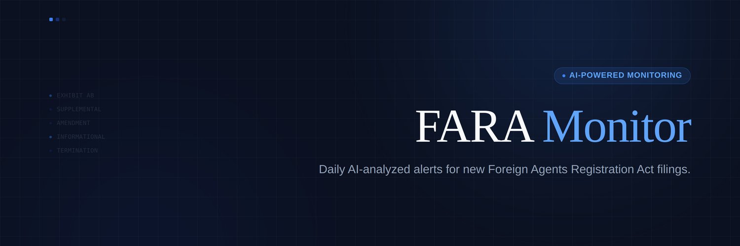 FARA Monitor banner