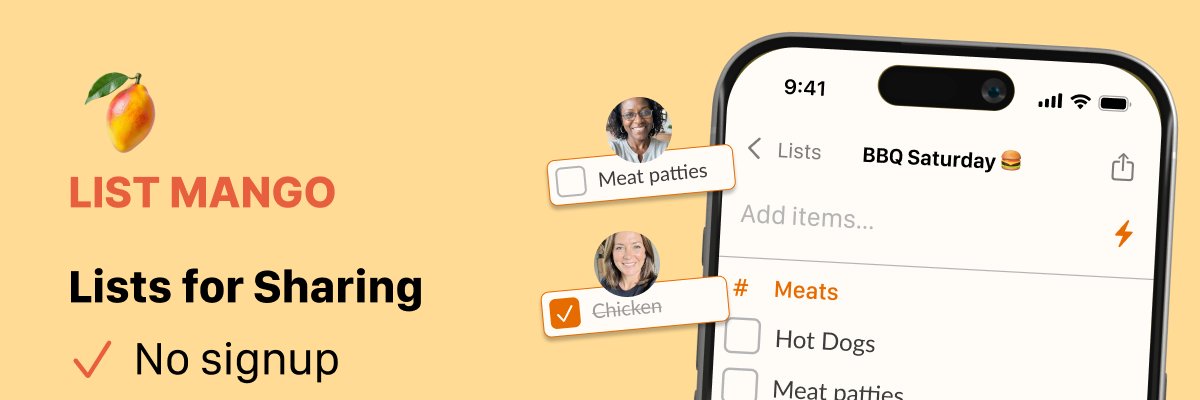 ListMango - The List Layer of the Internet banner