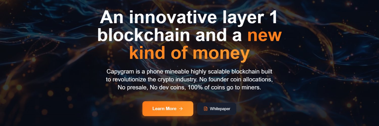 Capygram Blockchain banner