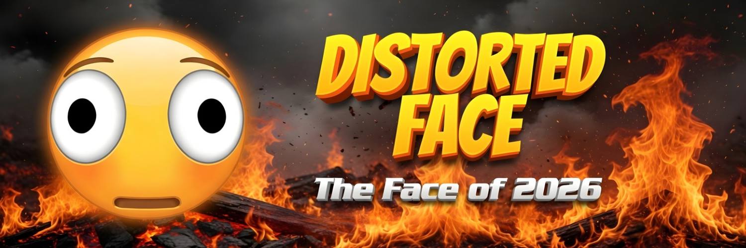 Distorted Face banner