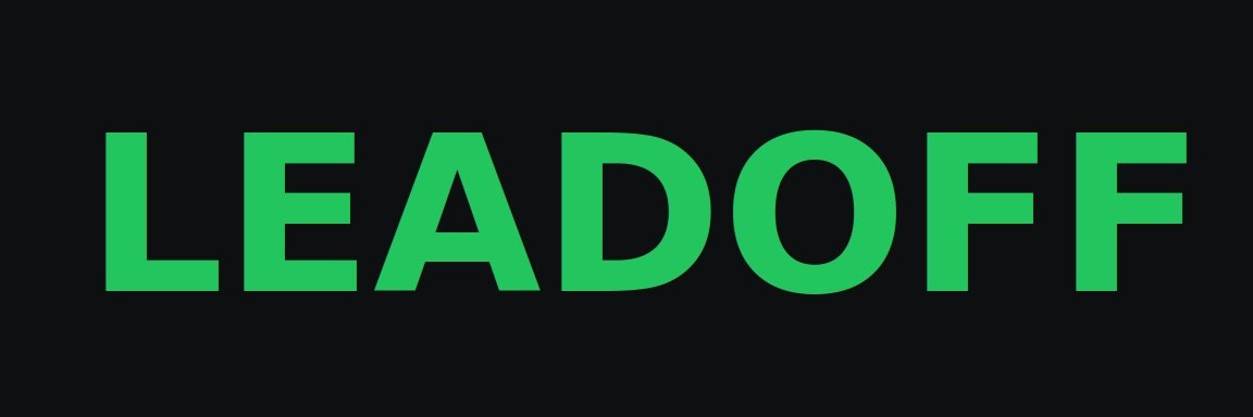 Leadoff banner
