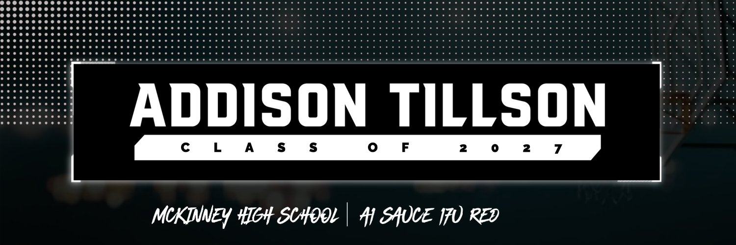 Addison Tillson banner