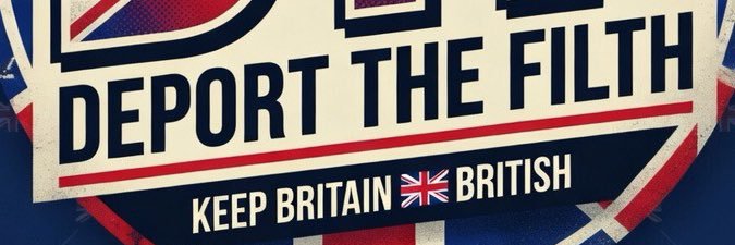 Deport the Filth banner