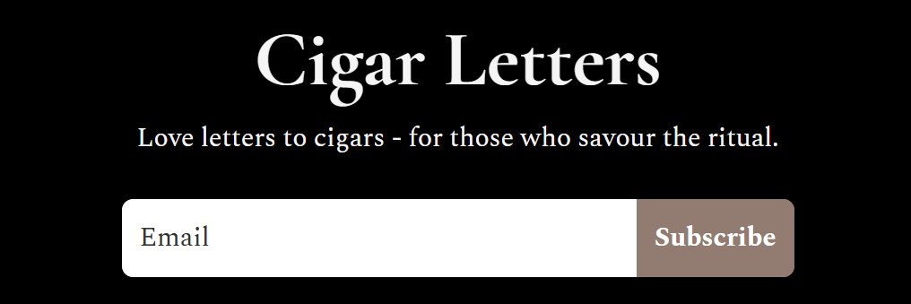 Cigar Letters banner