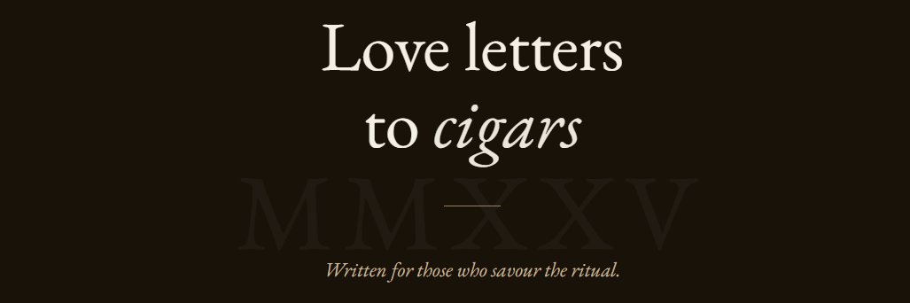 CigarLetters's profile banner image