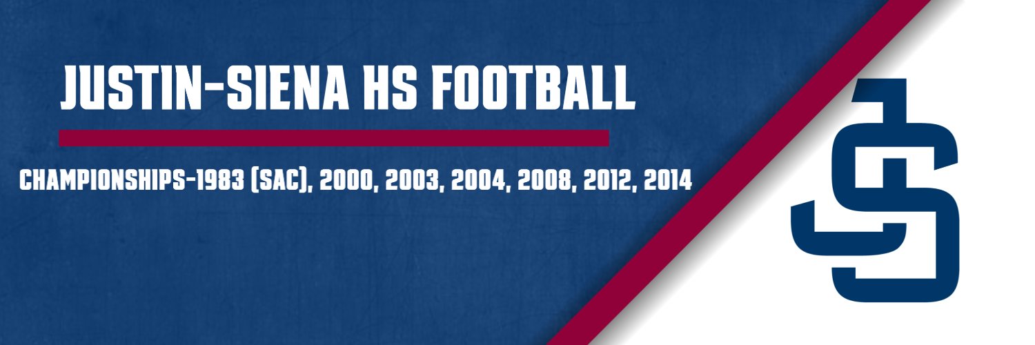 Justin Siena Football banner