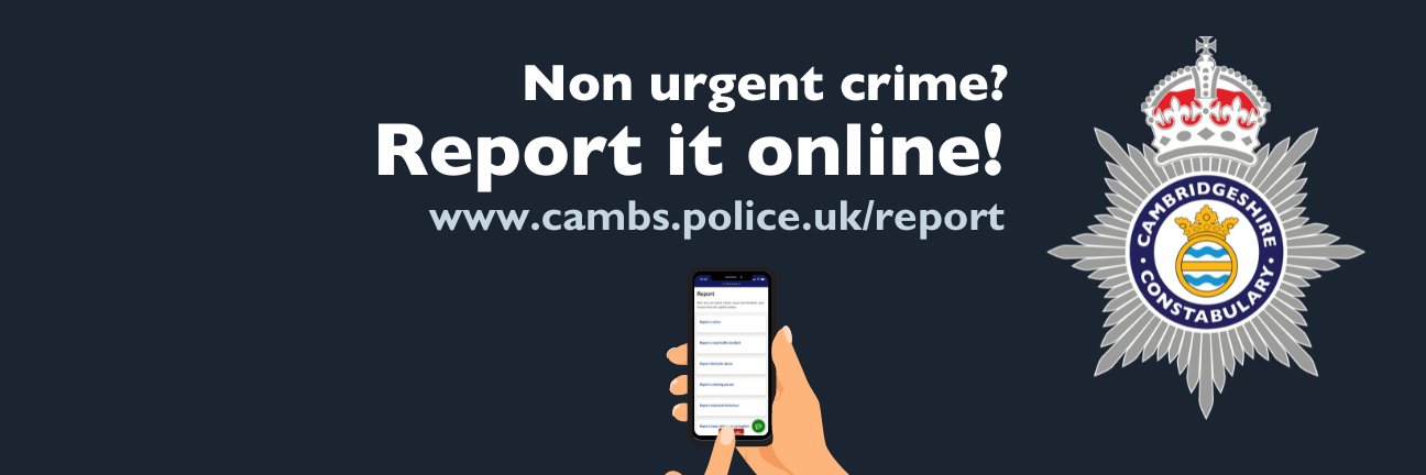 Cambs Police 💙 banner