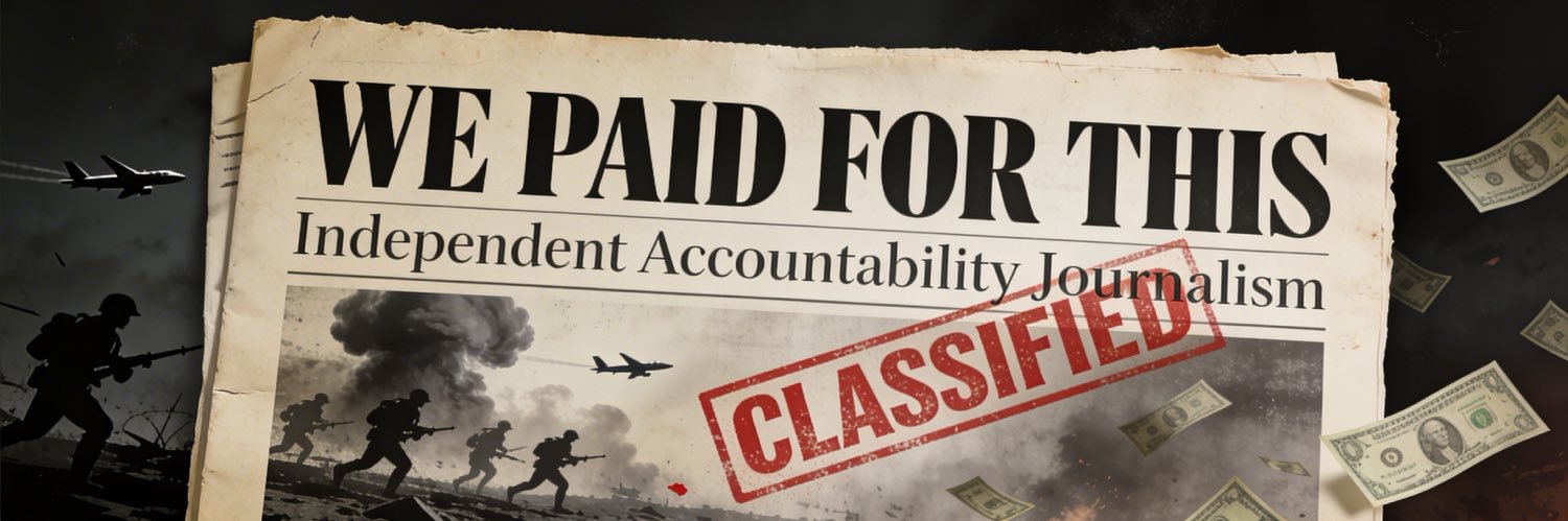 We Paid For This banner