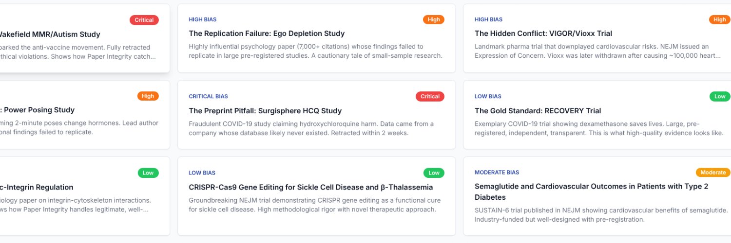 Paper Integrity banner