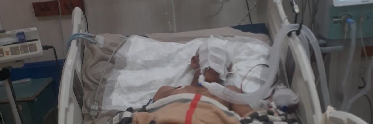 Adham from Gaza 💔 banner