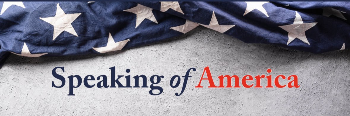 Speaking of America banner