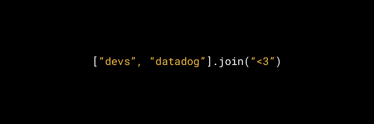 Datadog Developers banner