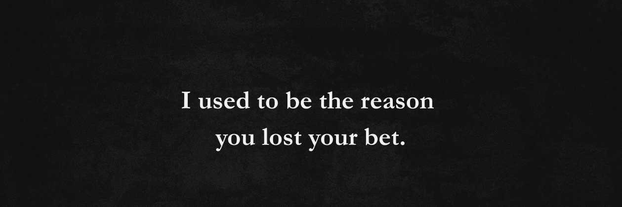 The Former Bookie banner