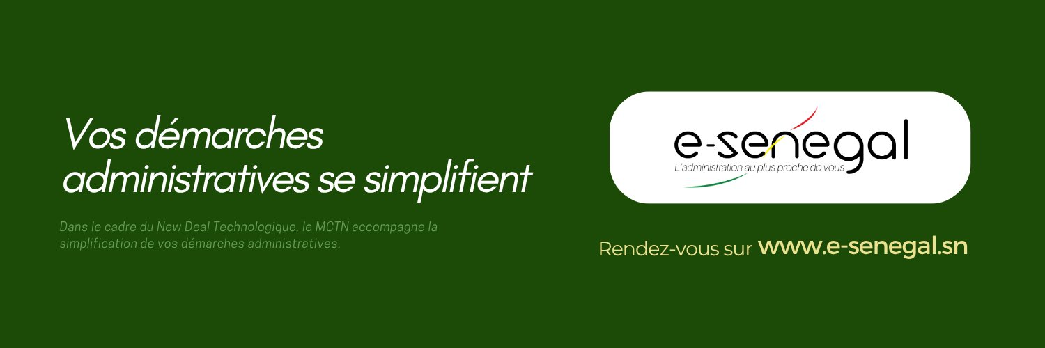 eSenegal : Le guichet unique banner
