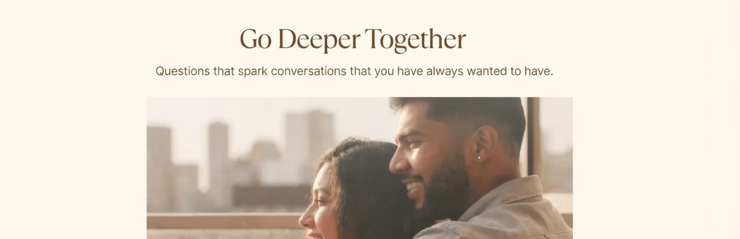 Deep Conversations- An App for Couples banner