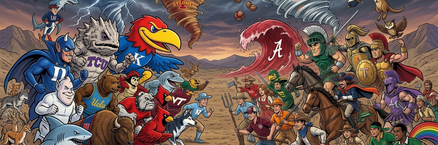 Mascot Battle Bracket banner