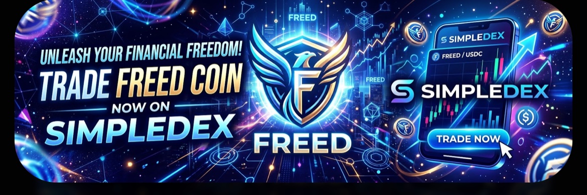 $FREED COIN on SIMPLEDEX banner