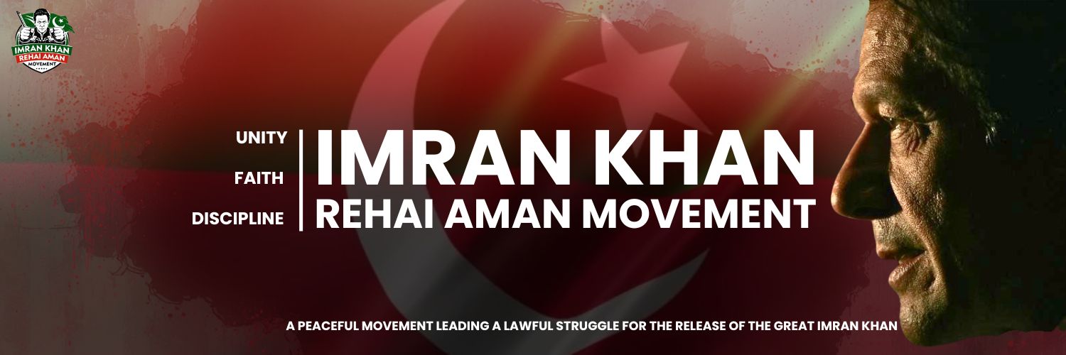 Imran Khan Rehai Movement banner