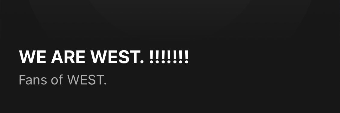 【非公式】WE ARE WEST.!!!!!!! Stationhead宣伝 banner