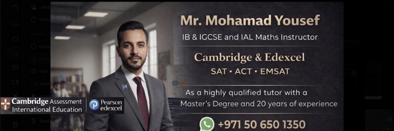 DubaiMathsTutor's profile banner image