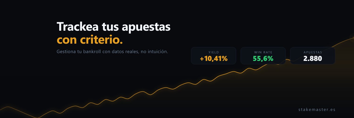 StakeMaster · Betting Tracker banner