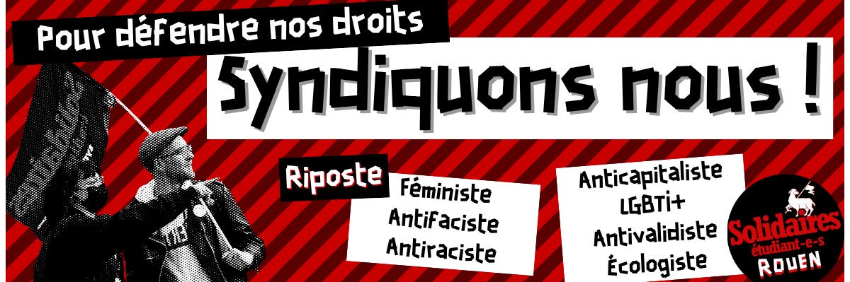 Solidaires Etudiant-e-s Rouen banner