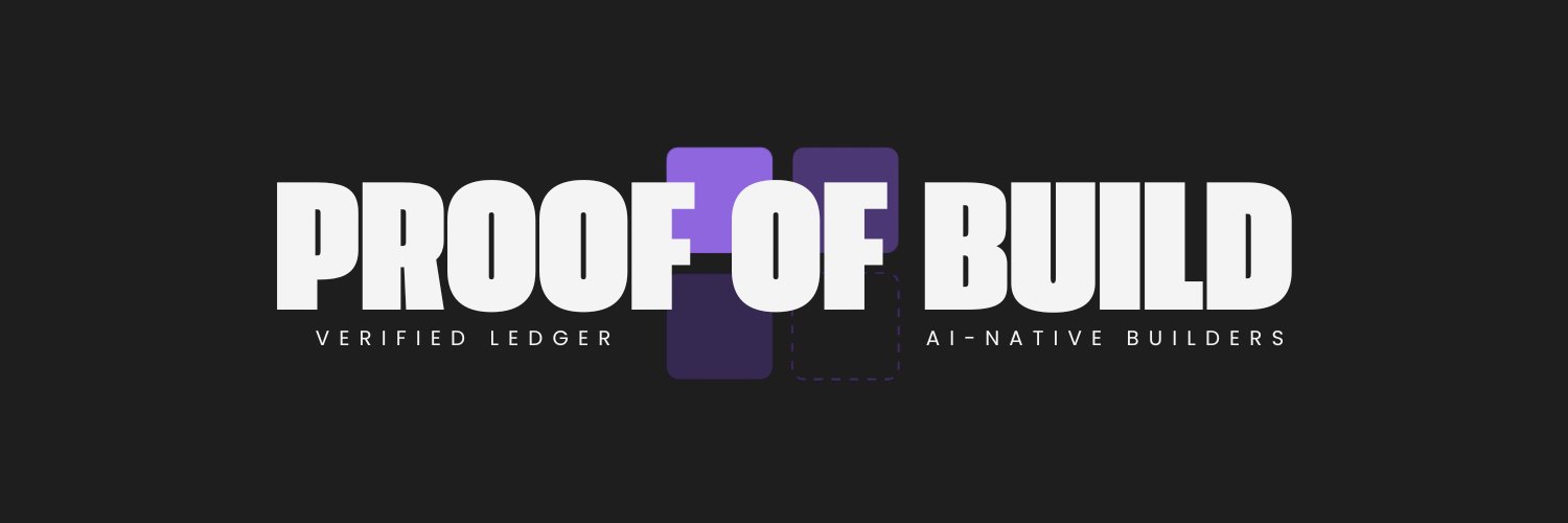 Proof Of Build banner
