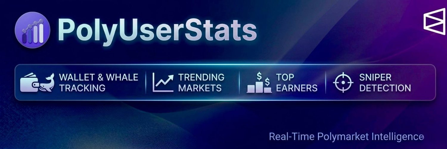 Polyuserstats | Polymarket Analytics banner