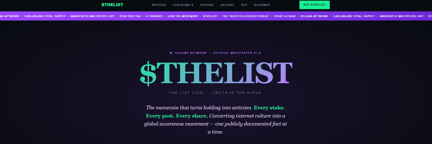 TheListCoin's profile banner image