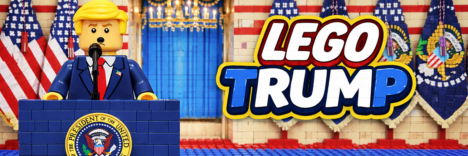 LEGO Trump banner