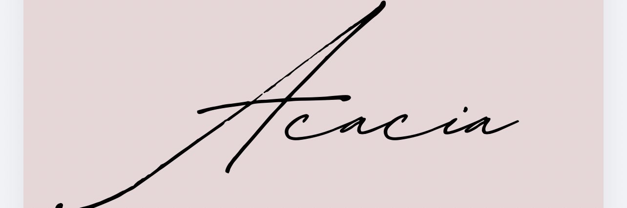 Acacia banner